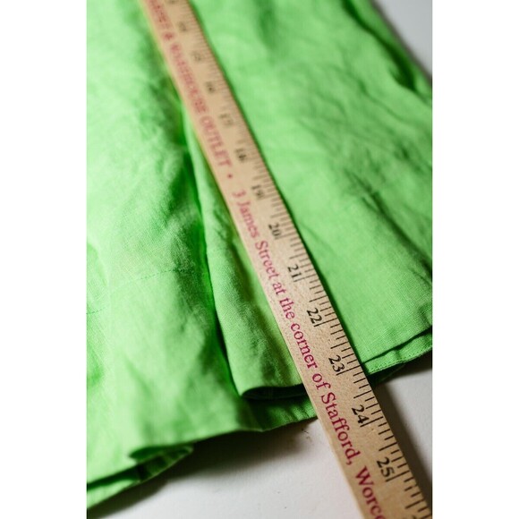 Lauren Ralph Lauren Petite 8P light green linen skirt - Picture 5 of 6